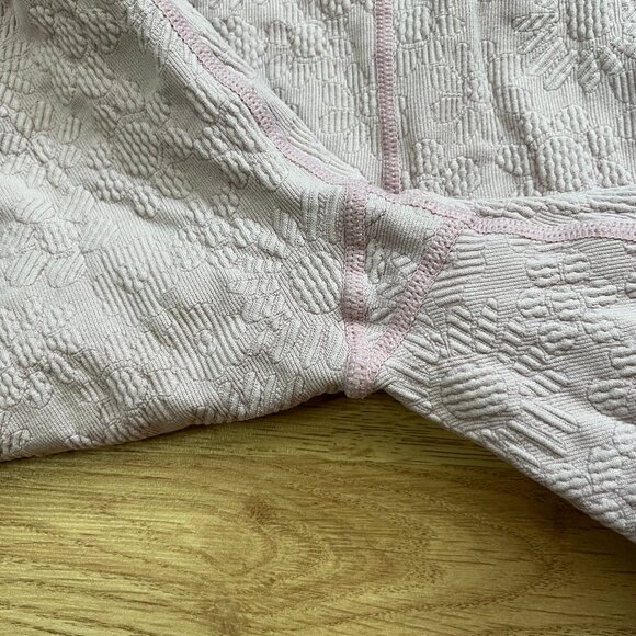 SOLD OUT Aerie Offline Seamless Floral 7" Bike Shorts Warm Pink Size Medium M - Picture 7 of 9